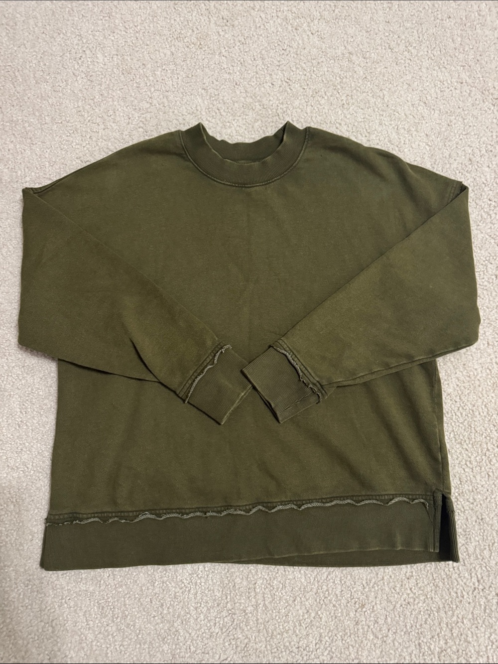 Natural Reflections Men's Olive Crewneck Sweatshirt